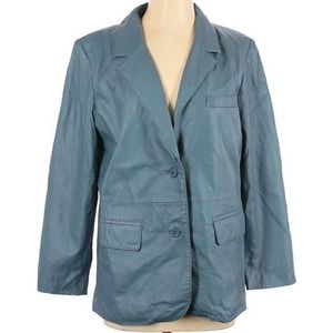 Excelled Collection Leather Jacket Blazer Coat 12
